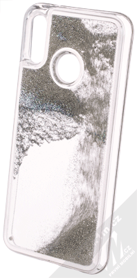 Sligo Liquid Pearl Full ochranný kryt s přesýpacím efektem třpytek pro Huawei P20 Lite stříbrná (silver)