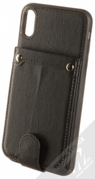 Sligo Pocket ochranný kryt s kapsičkami pro Apple iPhone XS Max černá (black)