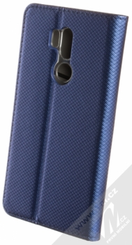 Sligo Smart Magnet flipové pouzdro pro LG G7 ThinQ tmavě modrá (dark blue) zezadu