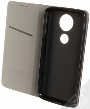 Sligo Smart Magnet flipové pouzdro pro Moto E5 Plus černá (black) otevřené