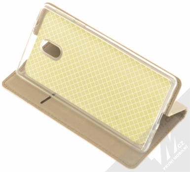 Sligo Smart Magnet flipové pouzdro pro Nokia 3 zlatá (gold) stojánek