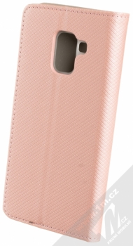 Sligo Smart Magnet flipové pouzdro pro Samsung Galaxy A8 (2018) růžově zlatá (rose gold) zezadu