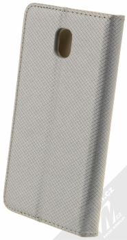 Sligo Smart Magnet flipové pouzdro pro Samsung Galaxy J5 (2017) kovově šedá (steel) zezadu