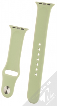 Tactical Single Color Strap silikonový pásek na zápěstí pro Apple Watch 38mm, Watch 40mm zelená (green) zezadu