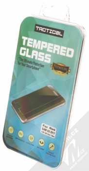 Tactical Tempered Glass ochranné tvrzené sklo na kompletní displej pro Samsung Galaxy A3 (2017) černá (black) krabička