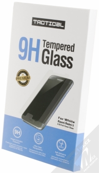 Tactical Tempered Glass ochranné tvrzené sklo na kompletní displej pro Xiaomi Redmi 5 bílá (white) krabička