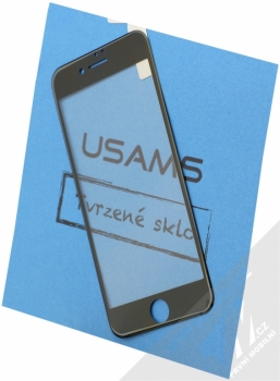 USAMS 3D Curved Tempered Glass barevné ochranné tvrzené sklo na displej pro Apple iPhone 7 černá (black)