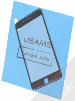 USAMS 3D Soft Side Tempered Glass ochranné tvrzené sklo na kompletní displej pro Apple iPhone 6 Plus, iPhone 6S Plus, iPhone 7 Plus, iPhone 8 Plus černá (black)