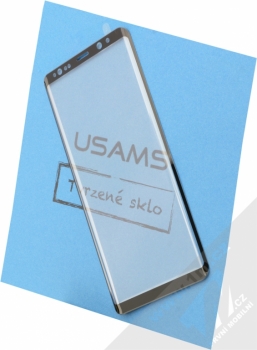 USAMS Arc Edge Tempered Glass ochranné tvrzené sklo na kompletní zahnutý displej pro Samsung Galaxy Note 8 černá (black)