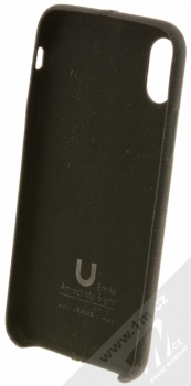 USAMS Joe kožený ochranný kryt pro Apple iPhone X černá (black) zepředu