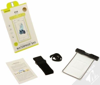 USAMS Luminous 5,5 vodotěsné pouzdro pro mobilní telefon, mobil, smartphone černá (black) balení
