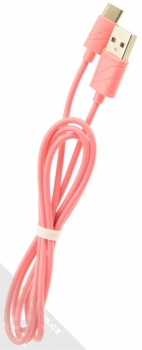 USAMS U-Gee USB kabel s USB Type-C konektorem pro mobilní telefon, mobil, smartphone, tablet růžová (pink) balení