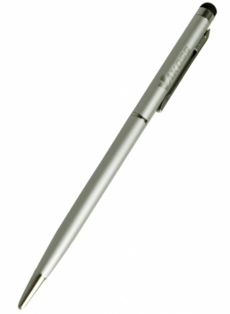 Vakoss kapacitní stylus, dotykové pero s propiskou, pro mobilní telefon, mobil, smartphone, tablet stříbrná (silver)