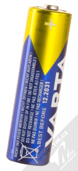Varta Longlife Power tužkové baterie AA LR6 10ks modrá žlutá (blue yellow) detail zezadu
