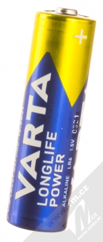 Varta Longlife Power tužkové baterie AA LR6 10ks modrá žlutá (blue yellow) detail