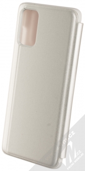 Vennus Clear View flipové pouzdro pro Samsung Galaxy S20 Plus stříbrná (silver) zezadu