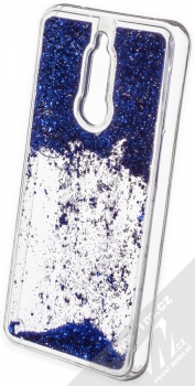 Vennus Liquid Glitter ochranný kryt s přesýpacím efektem třpytek pro Xiaomi Redmi 8 modrá (blue) zezadu