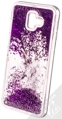 Vennus Liquid Pearl ochranný kryt s přesýpacím efektem třpytek pro Samsung Galaxy J6 Plus (2018) fialová (violet)