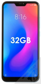 XIAOMI MI A2 LITE 4GB/32GB Global Version CZ LTE modrá (blue) zepředu