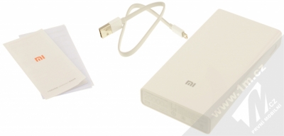 Xiaomi YDDYP01 Mi PowerBank 20000mAh záložní powerbanka pro mobilní telefon, mobil, smartphone, tablet bílá (white) balení