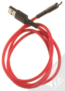 Xiaomi originální opletený USB kabel s USB Type-C konektorem červená černá (red black) komplet