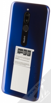 Xiaomi Redmi 8 4GB/64GB modrá (sapphire blue) šikmo zezadu