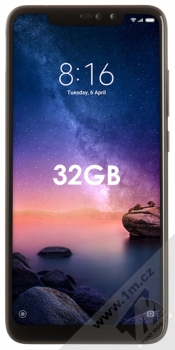 Xiaomi Redmi Note 6 Pro 3GB/32GB černá (black) zepředu