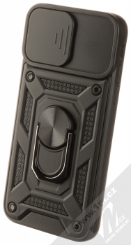 1Mcz Armor CamShield odolný ochranný kryt s držákem na prst pro Apple iPhone 7, iPhone 8, iPhone SE (2020), iPhone SE (2022) černá (black)
