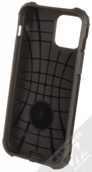 1Mcz Armor odolný ochranný kryt pro Apple iPhone 12, iPhone 12 Pro černá (all black) zepředu