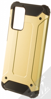1Mcz Armor odolný ochranný kryt pro Samsung Galaxy A72, Galaxy A72 5G zlatá černá (gold black)