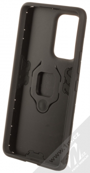 1Mcz Armor Ring odolný ochranný kryt s držákem na prst pro Samsung Galaxy A53 5G černá (black) zepředu