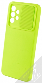 1Mcz CamShield Soft ochranný kryt pro Samsung Galaxy A13 4G limetkově zelená (lime green) otevřené