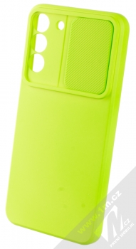 1Mcz CamShield Soft ochranný kryt pro Samsung Galaxy S22 Plus 5G limetkově zelená (lime green) otevřené