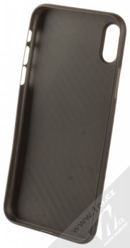 1Mcz Carbon Back ochranný kryt pro Apple iPhone X, iPhone XS černá (black) zepředu