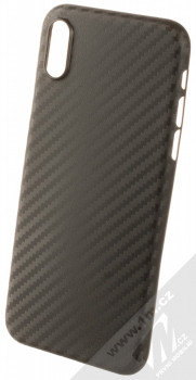 1Mcz Carbon Back ochranný kryt pro Apple iPhone X, iPhone XS černá (black)