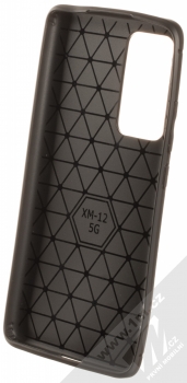 1Mcz Carbon TPU ochranný kryt pro Xiaomi 12, Xiaomi 12X černá (black) zepředu