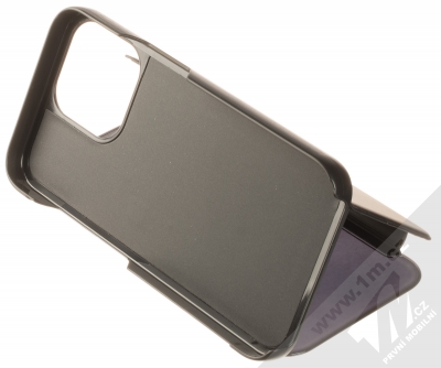 1Mcz Clear View flipové pouzdro pro Apple iPhone 13 Pro černá (black) stojánek