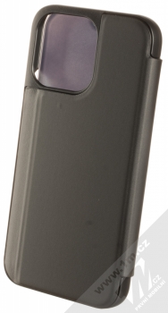 1Mcz Clear View flipové pouzdro pro Apple iPhone 13 Pro černá (black) zezadu