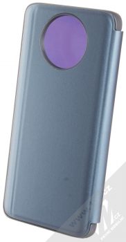 1Mcz Clear View flipové pouzdro pro Xiaomi Redmi Note 9T modrá (blue) zezadu
