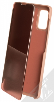 1Mcz Clear View flipové pouzdro pro Samsung Galaxy A41 růžová (pink)