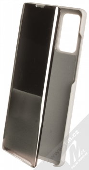 1Mcz Clear View flipové pouzdro pro Samsung Galaxy Note 20 stříbrná (silver)
