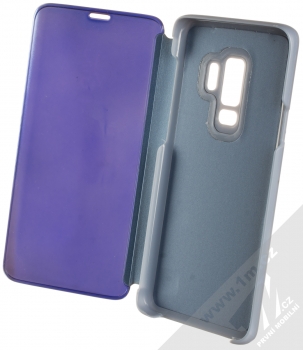 1Mcz Clear View flipové pouzdro pro Samsung Galaxy S9 Plus modrá (blue) otevřené