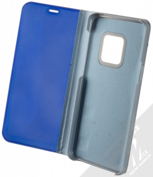 1Mcz Clear View Square flipové pouzdro pro Samsung Galaxy S9 modrá (blue) otevřené