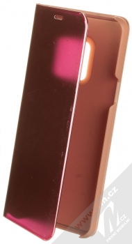 1Mcz Clear View Square flipové pouzdro pro Samsung Galaxy S9 růžová (pink)