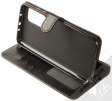 1Mcz Crock-1H Book flipové pouzdro pro Xiaomi Mi 10T 5G, Mi 10T Pro 5G černá (black) stojánek