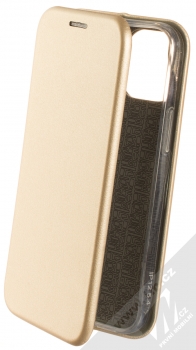 1Mcz Elegance Book flipové pouzdro pro Apple iPhone 12 mini zlatá (gold)
