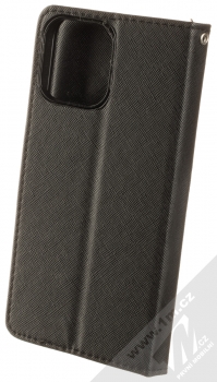 1Mcz Fancy Book flipové pouzdro pro Apple iPhone 13 Pro Max černá (black) zezadu