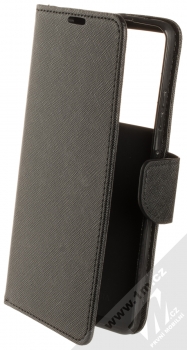 1Mcz Fancy Book flipové pouzdro pro Samsung Galaxy S21 Ultra černá (black)