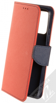 1Mcz Fancy Book flipové pouzdro pro Xiaomi Redmi 9T, Poco M3 červená modrá (red blue)