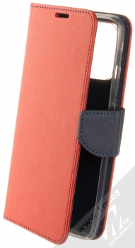 1Mcz Fancy-CY Book flipové pouzdro pro Xiaomi Redmi 10C, Redmi 10 Power, Poco C40 červená modrá (red blue)